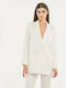 Mind Matter Women's Blazer White