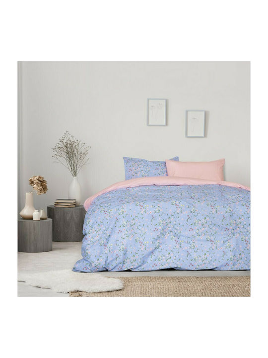 Kocoon Zinia Coverlet Queen Size from Cotton & Polyester Blue 220x240cm