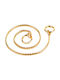 Pet Interest Brass Snake Kette Würgehalsband Hundehalsbänder in Gold Farbe 3.8mm x 50cm