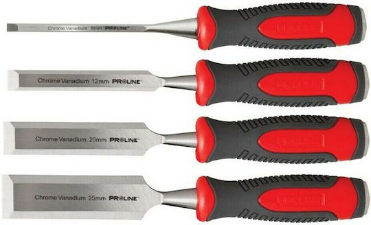 Proline tools Straight Chisel with Non-Slip Handle 4pcs