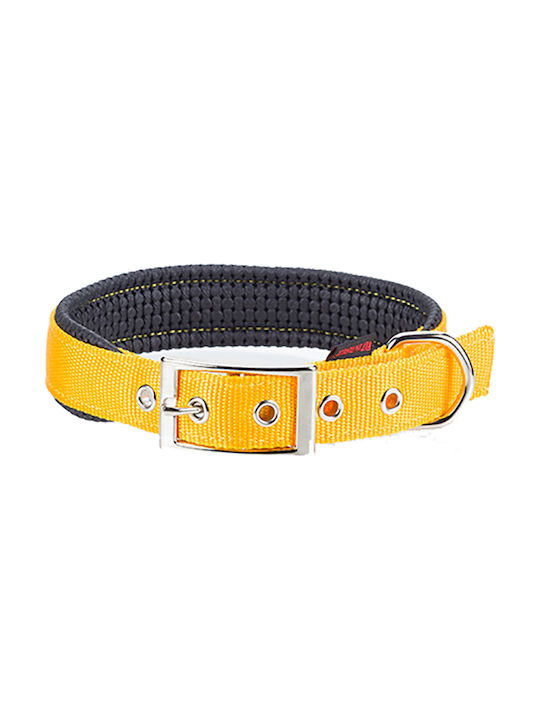 Pet Interest Neoprene Standard Κολάρο Σκύλου σε Κίτρινο χρώμα XLarge 25mm x 55cm