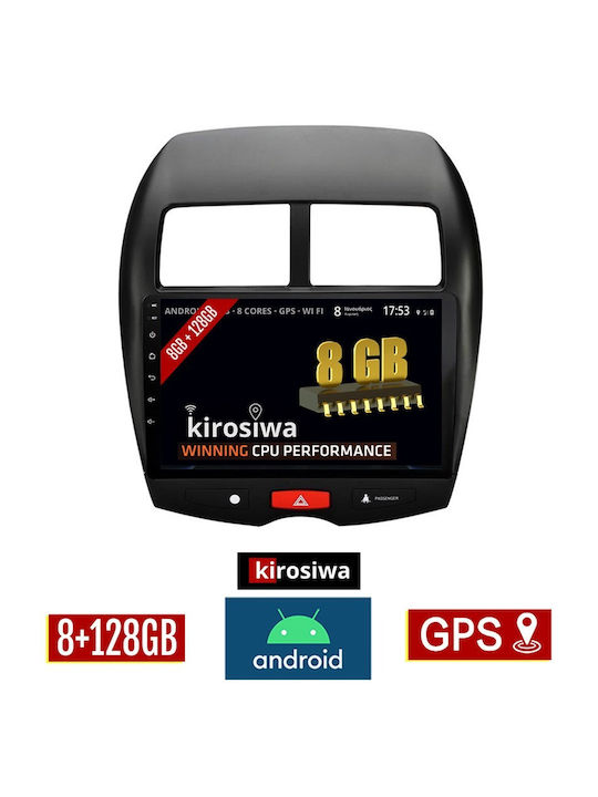 Kirosiwa Ηχοσύστημα Αυτοκινήτου για Mitsubishi Asx 2009+ (Bluetooth/USB/AUX/WiFi/GPS) με Οθόνη Αφής 10"