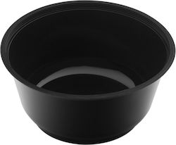 Intertan Disposable Plastic Tableware for Hot / Microwave Safe 700ml Black 50pcs