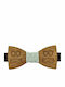 Bonjour Bebe Kids' Wooden Bow Tie Light Blue