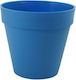 Round pot "DECO" blue No 1