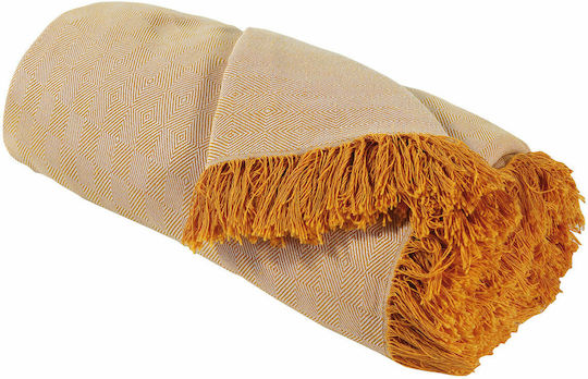 Das Home Three-Seater Sofa Throw 0221 180x300cm Orange