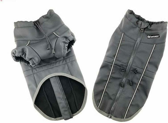 Pet Interest Active Outdoor Кучешки палта Флийс / Водоустойчиво Сив XLarge с дължина на гръбчето 46 см. 52108
