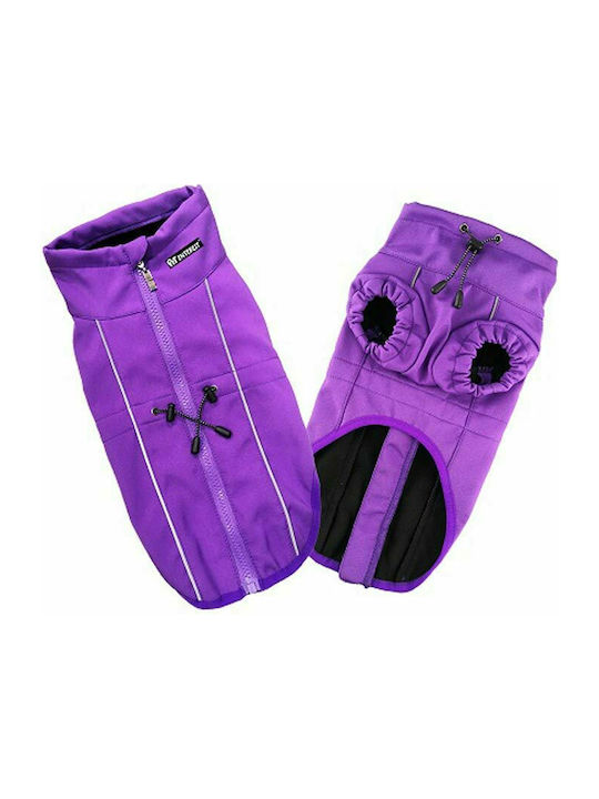 Pet Interest Active Outdoor Waterproof Dog Coat Purple 26 x 36 x 34cm