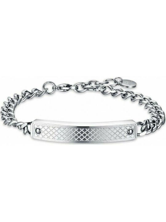 Luca Barra Bracelet Id made of Steel