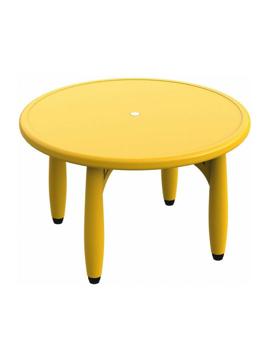 Ron Kids Table made of Plastic Yellow