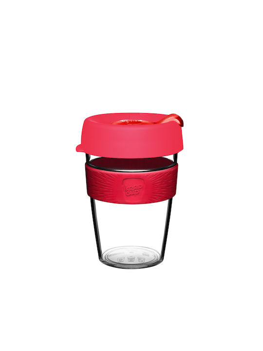 Keep Cup Bells Κούπα Πλαστική με Καπάκι Red 340ml
