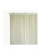 Decocraft Curtain with Pencil Pleat Linenlook Ecru 140x270cm