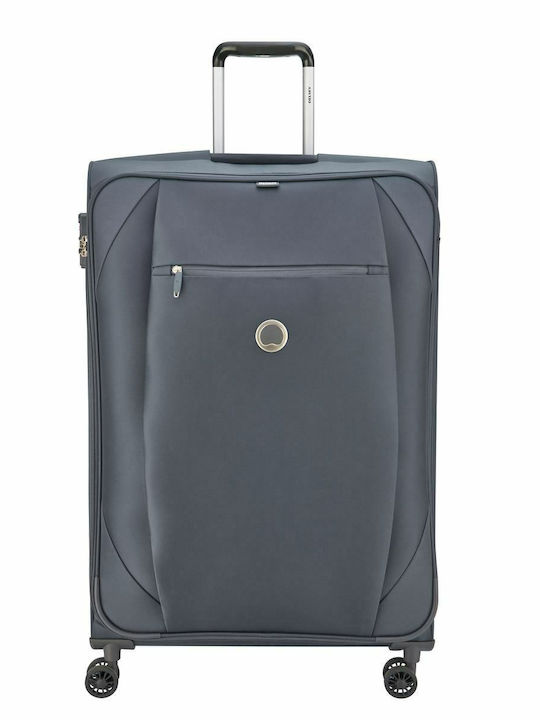 Delsey Rami Großer Reisekoffer Weichschalen Gray mit 4 Räder Höhe 78cm 346882101