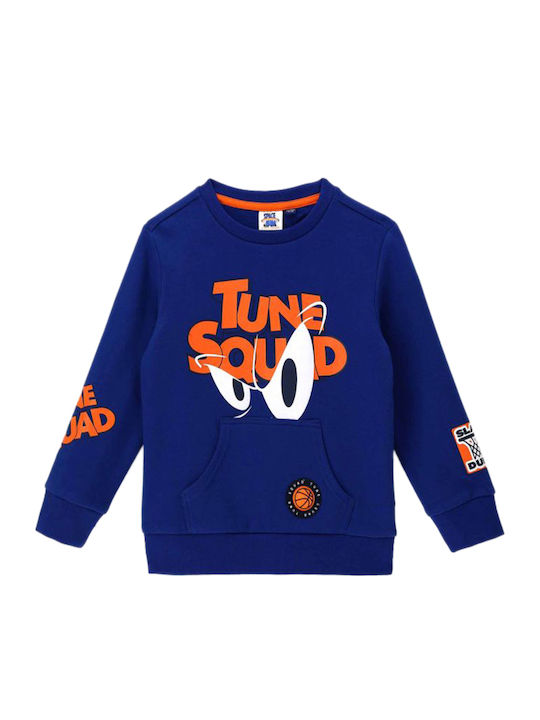 Kinder-Sweatshirt mit Taschen Blau