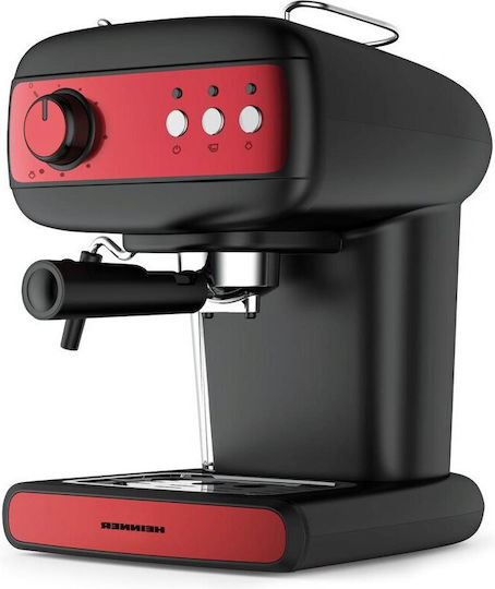 Heinner Mașină de Espresso 850W Presiune 15bar Roșie HEM-1100BKRD