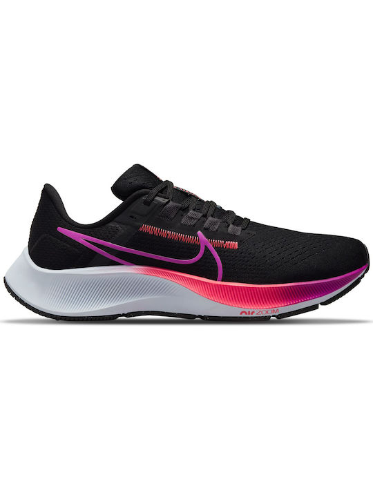 Nike Air Zoom Pegasus 38 Γυναικεία Αθλητικά Παπούτσια Running Black / Hyper Violet / Off Noir