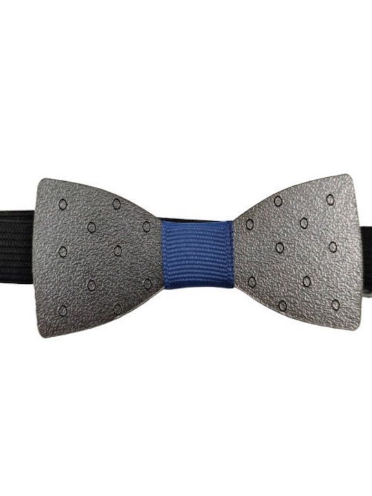 Men's Bow Tie Metal Face Bow Tie with blue bow Bonjour Bebe "SAGRE0005"