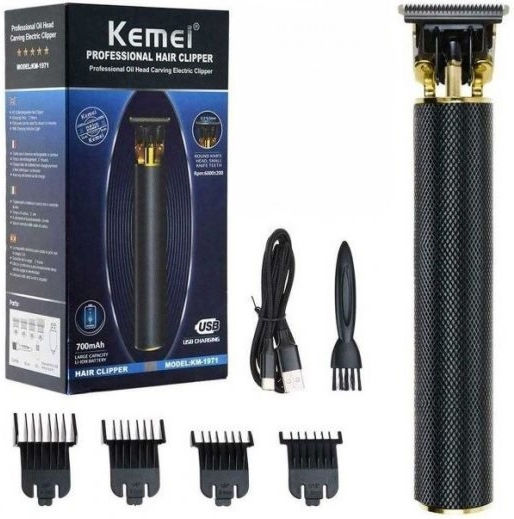 Kemei Rechargeable Hair Clipper Black KM-1971C