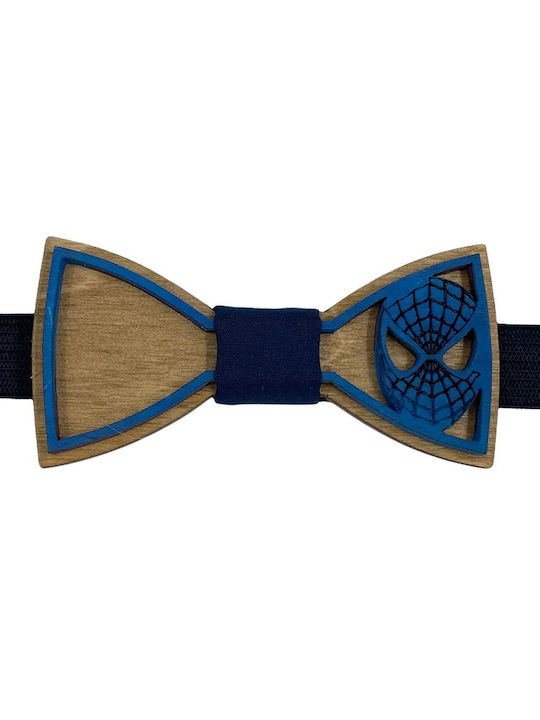 Children's Bow Tie Wooden 3D Edition Walnut Bow Tie Bonjour Bebe "0013"