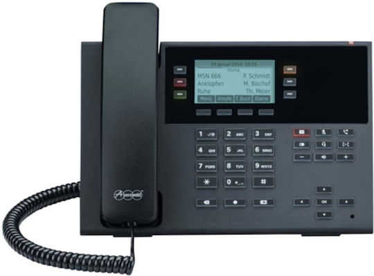 Auerswald COMfortel D-210 Verkabelt IP-Telefon mit 3 Linien in Schwarz