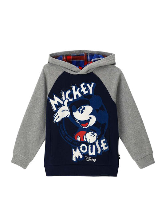Kinder-Sweatshirt mit Kapuze Marineblau