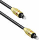 Optical Audio Cable TOS male - TOS male Μαύρο 1.5m (18359)
