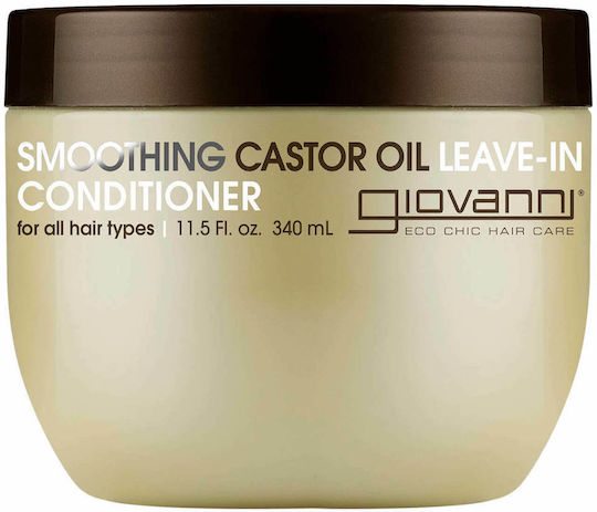 Giovanni Smoothing Castor Oil Balsam Leave In Reconstrucție/Nutriție pentru Toate Tipurile de Păr 340ml