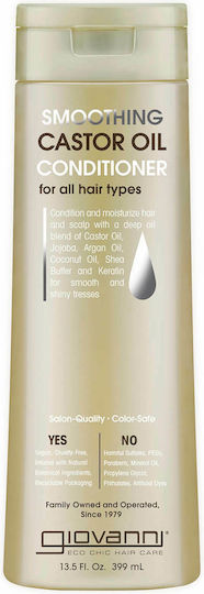 Giovanni Smoothing Castor Oil Балсам за Всички типове Коса 399мл