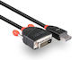 Lindy Kabel DVI-D-Stecker - DisplayPort-Stecker 3m Schwarz (41492)