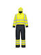 Portwest S485 Salopetă De Lucru Corp Întreg Cu Benzi Reflectorizante Impermeabilă Galbenă Galben/Negru