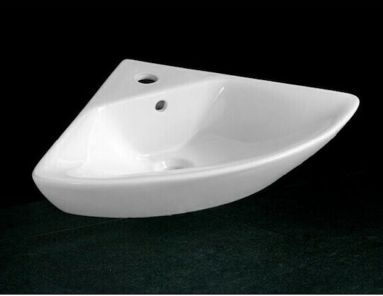 Inter Ceramic ICC 4545 Επικαθήμενος Νιπτήρας Πορσελάνης 45x45x17cm Λευκός