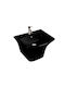 Inter Ceramic ICC5345 Wall Mounted Wall-mounted Sink Porcelain 53x46x39cm Black