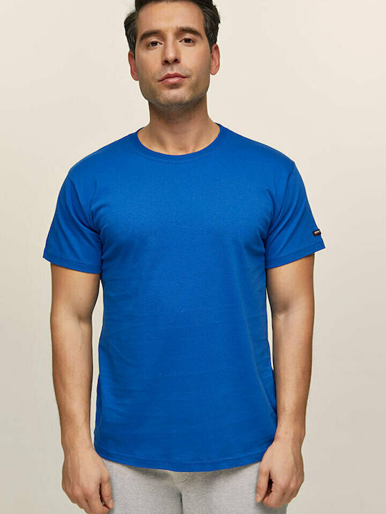 Bodymove Ανδρικό T-shirt Μπλε Μονόχρωμο