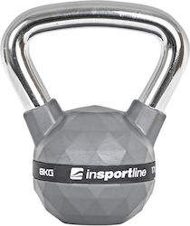 inSPORTline Kettlebell Gummi 8kg Silber