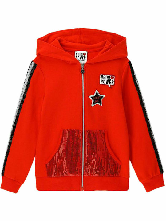 Kinder-Sweatshirt Strickjacke Rote DBA3570F1