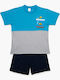 Minerva Kids' Pajamas Summer Multicolored Fish