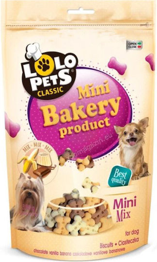 Lolo Pets Mix Doypack Μπισκότο για Κουτάβια με Μπανάνα, Βανίλια και Σοκολάτα 350gr