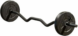 Iron Gym ​Στραβόμπαρα Φ25mm Σετ με Βάρη 23kg με Κολάρα Μανταλάκια