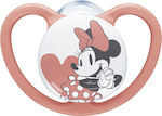 Nuk Orthodontischer Schnuller Silikon Space Mickey & Minnie Minnie Pink mit Etui für 18-36 Monate 1Stück