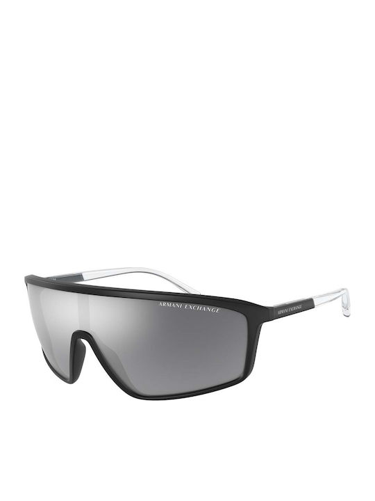 Armani Exchange Bărbătești Ochelari de soare cu Negru Cadru și Argintiu Oglindă Lentilă AX4119S 80786G