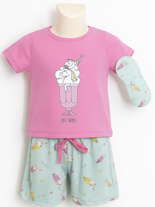 Εβίτα Παιδική Πιτζάμα Καλοκαιρινή Φούξια