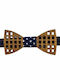 Men's Wooden Bow Tie Grammik Edition Walnut Bow Tie Blue Bonjour Bebe "0035"