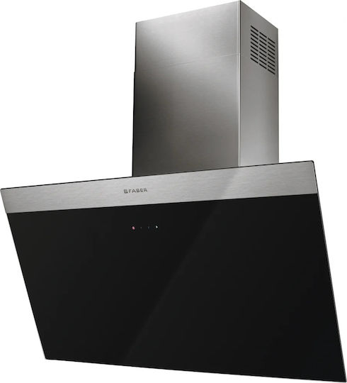 Faber Daisy + BK A80 Απορροφητήρας Καμινάδα 80cm Μαύρος