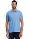 Fynch Hatton Men's Short Sleeve Blouse Polo Light Blue