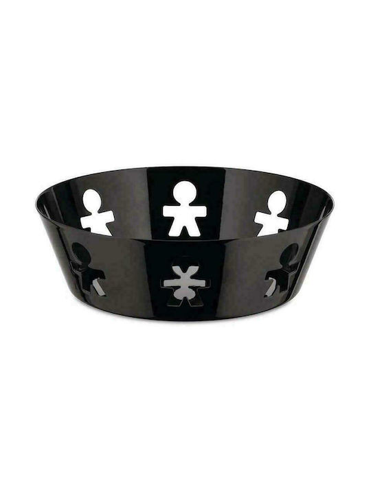 Alessi Girotondo Fruit Bowl Metallic Black 18x18x5.4cm