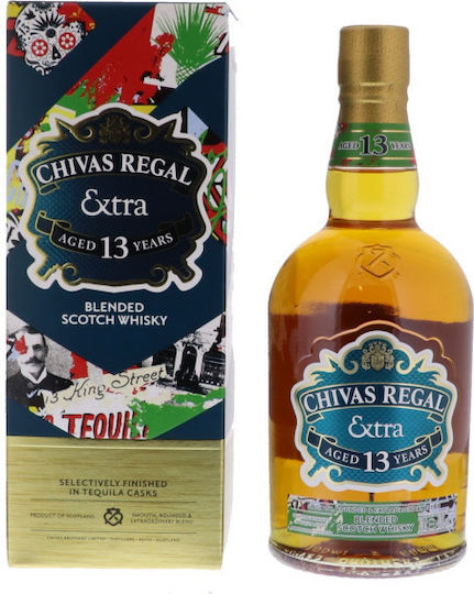 Extra Mexican Tequila Finish Blended Ουίσκι 13 Ετών Σκωτίας σε Κουτί 40% 700ml