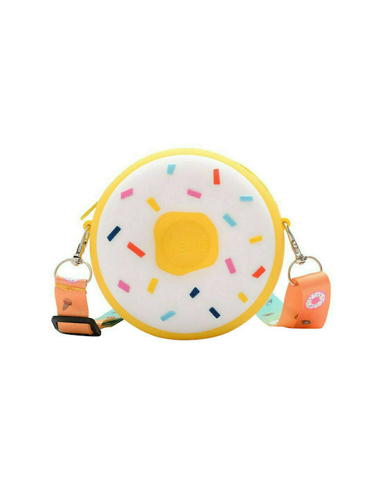 Donut Παιδική Τσάντα Ώμου Κίτρινη