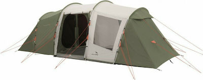 Easy Camp Huntsville 600 Twin Camping Tent Tunnel with Double Cloth 4 Seasons for 6 People 605x240x200cm