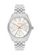 Jcou Queen's Women's Watch Chronograph with Silver Metal Bracelet