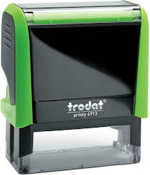 Trodat Printy 4913 Rectangular Self-Inking Text Stamp with Black Ink